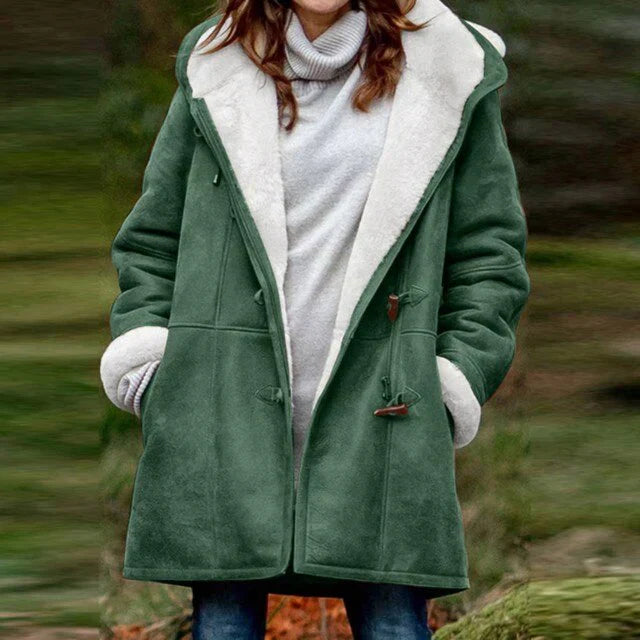Damen Wintermantel Lässig Warm Modern