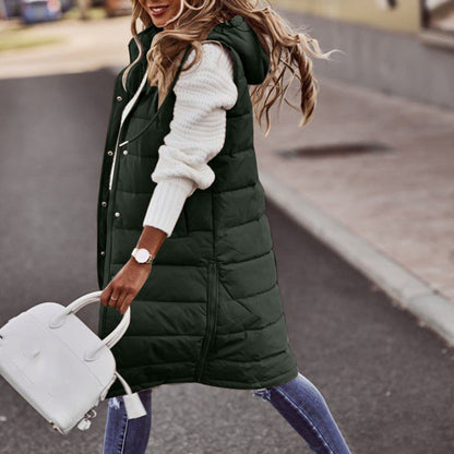 Damen Bodywarmer Lang Elegant