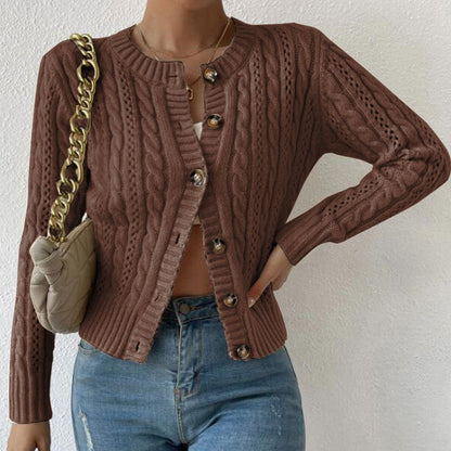 Damen Cardigan Langärmlig Elegant