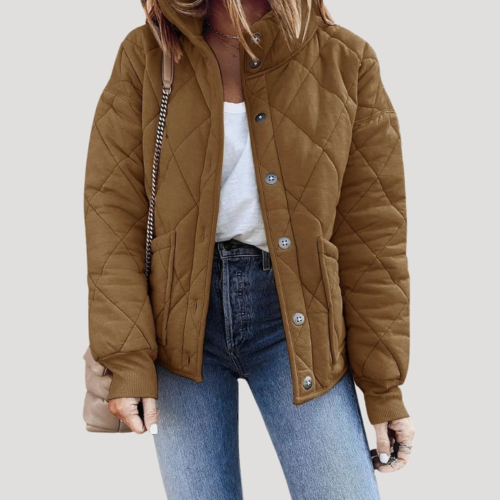 Damen Pufferjacke Steppweste Warm Isoliert