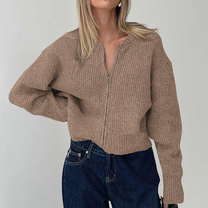 Damen Strickjacke Langarm Warm Elegant