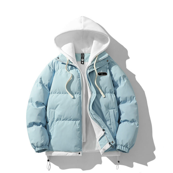 Herren Daunenjacke Warm Kapuze Wintermantel