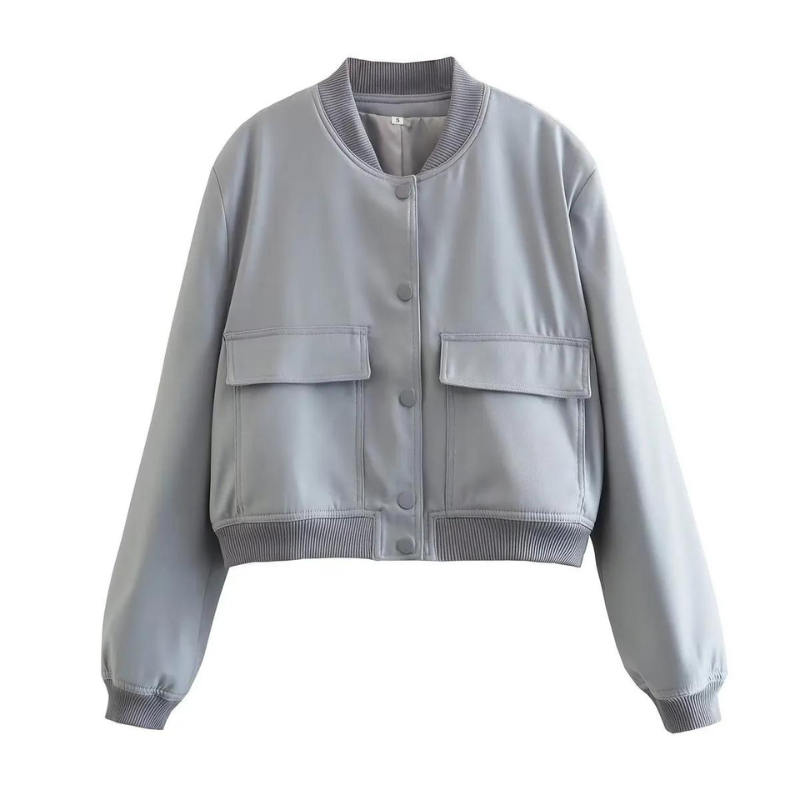 Modische Bomberjacke mit Taschen Regular Fit Damen