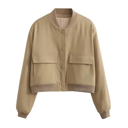 Modische Bomberjacke mit Taschen Regular Fit Damen