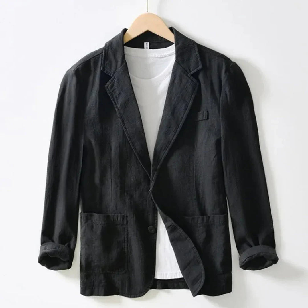 Sommer Leinenblazer Lässig Chic