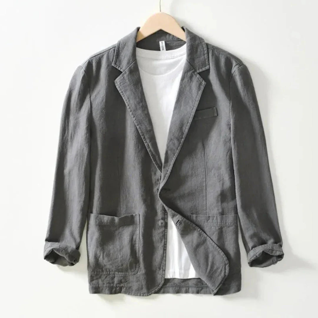 Sommer Leinenblazer Lässig Chic