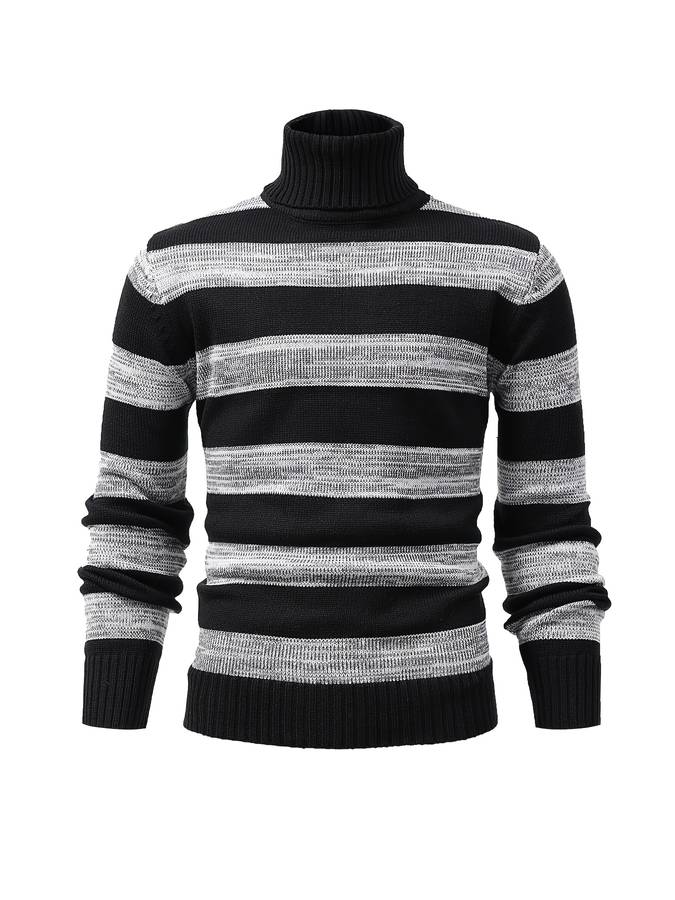 Herren Rollkragenpullover Modern Strick - IdealeKleiden