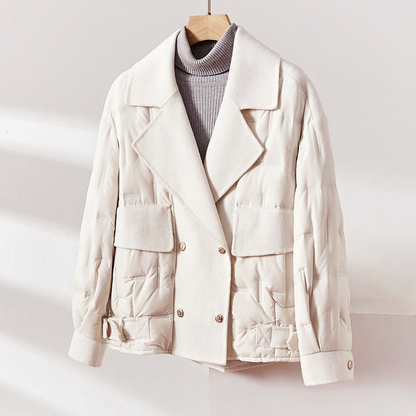 Warmes Frauen Winterjacke Daunen Futter
