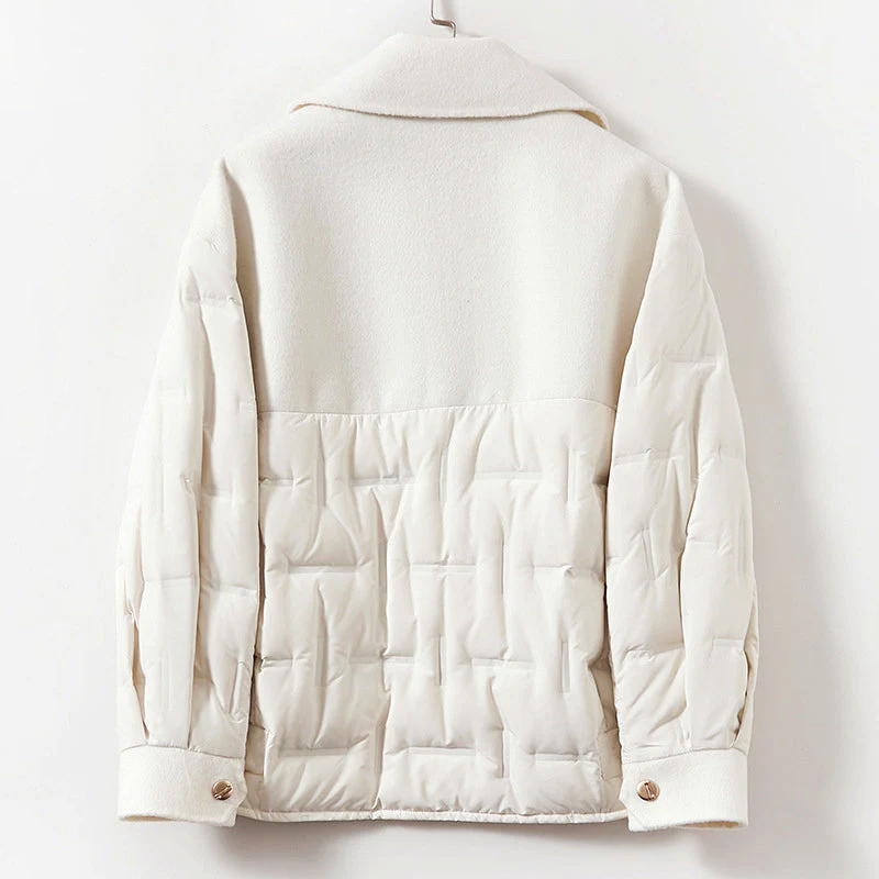 Warmes Frauen Winterjacke Daunen Futter - IdealeKleiden