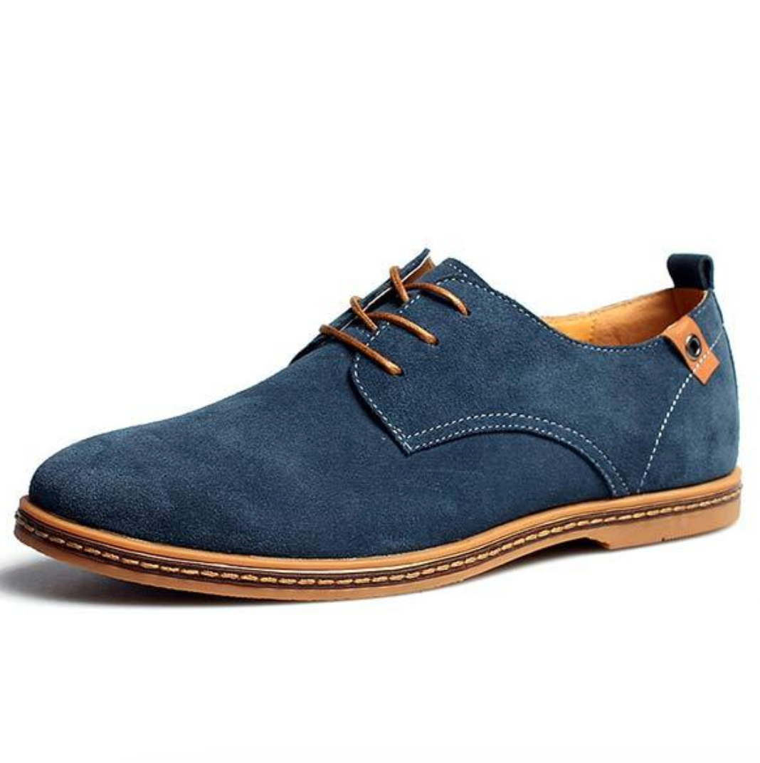 Herren Schnürschuhe Flach Wildleder Elegant - IdealeKleiden