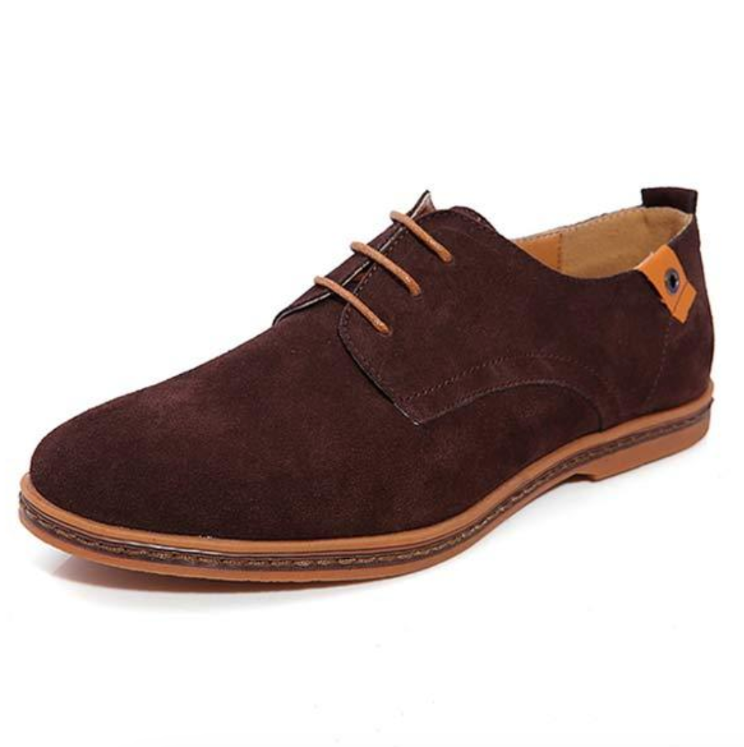 Herren Schnürschuhe Flach Wildleder Elegant