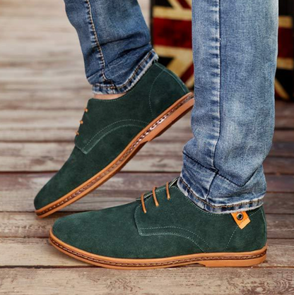 Herren Schnürschuhe Flach Wildleder Elegant
