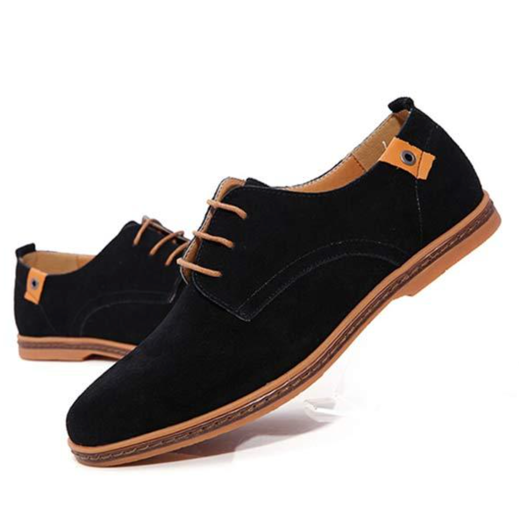 Herren Schnürschuhe Flach Wildleder Elegant