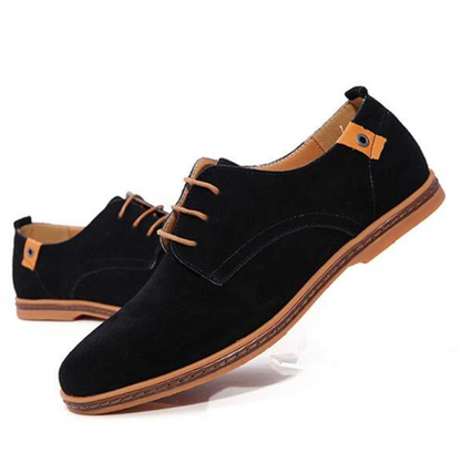 Herren Schnürschuhe Flach Wildleder Elegant