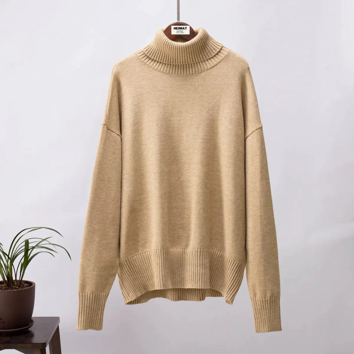 Bequemer Damen Pullover Locker Geschnitten