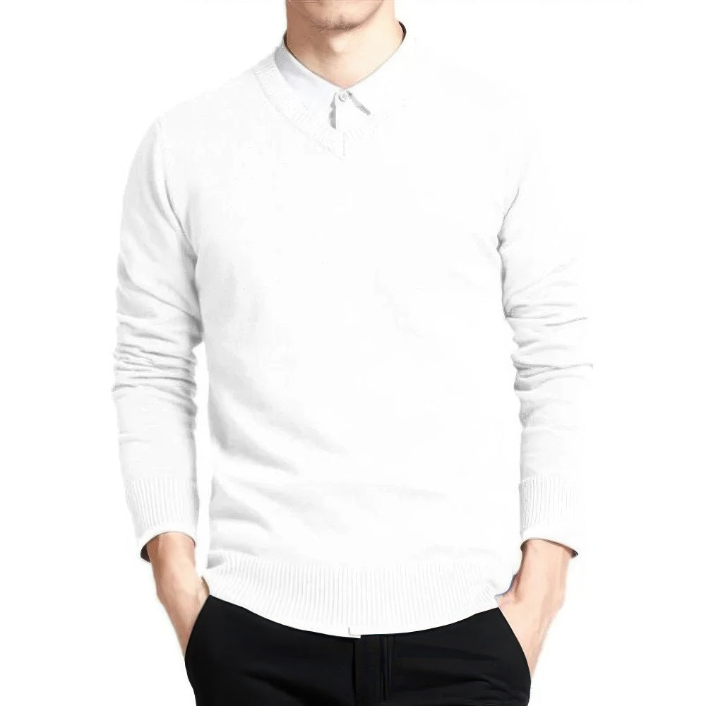 Herren Pullover V-Ausschnitt Elegantes Design