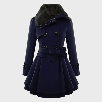 Elegantes Damen Mantelkleid Elsa Stil