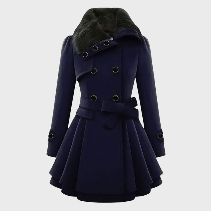 Elegantes Damen Mantelkleid Elsa Stil