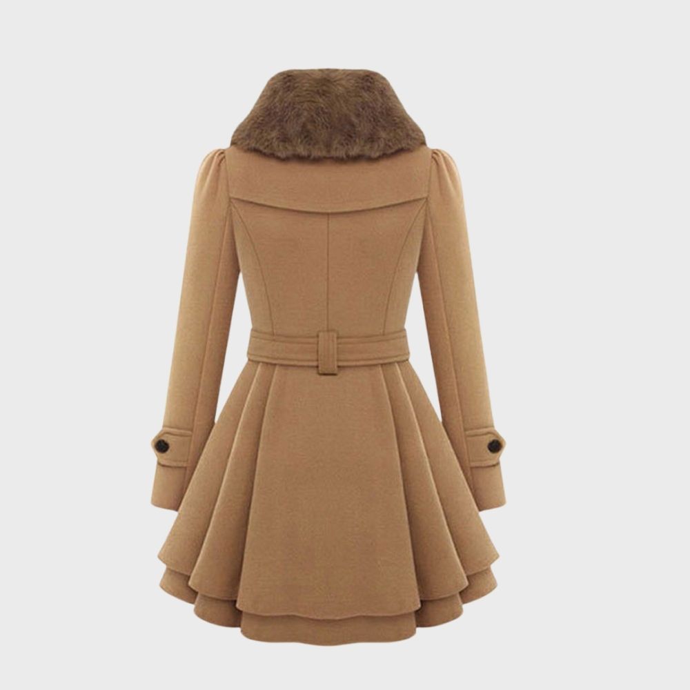 Elegantes Damen Mantelkleid Elsa Stil - IdealeKleiden