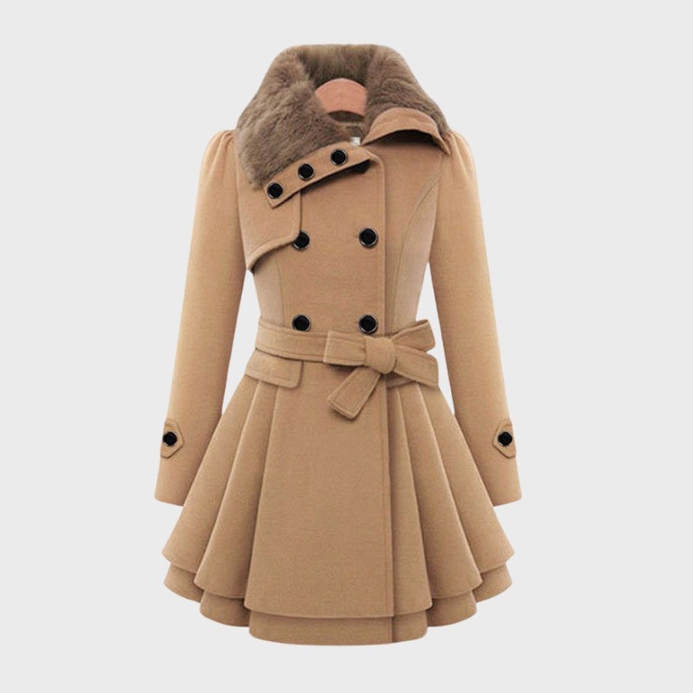 Elegantes Damen Mantelkleid Elsa Stil