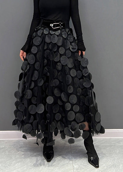 Modisches Kleid | Polka Dot Rock Tüll Patchwork