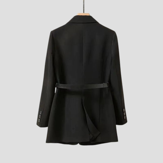 Elegante Damenblazer mit Gürtel - IdealeKleiden