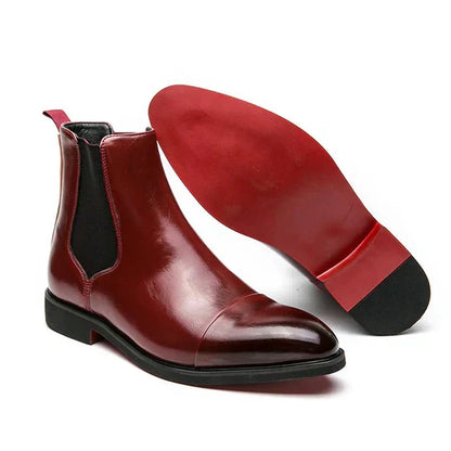 Elegante Chelsea Stiefel Braun Lederoptik