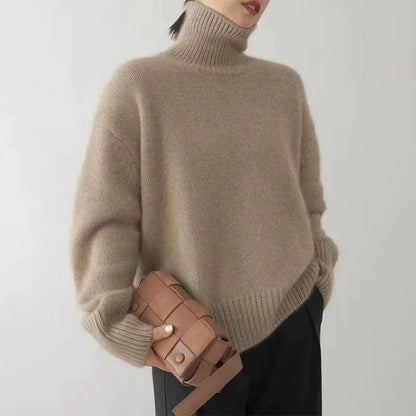 Weiche Rollkragenpullover Damen