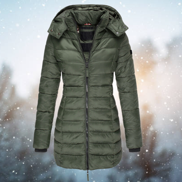 Winterjacke Damen Daunenfutter Kapuze