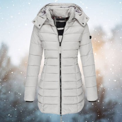 Winterjacke Damen Daunenfutter Kapuze