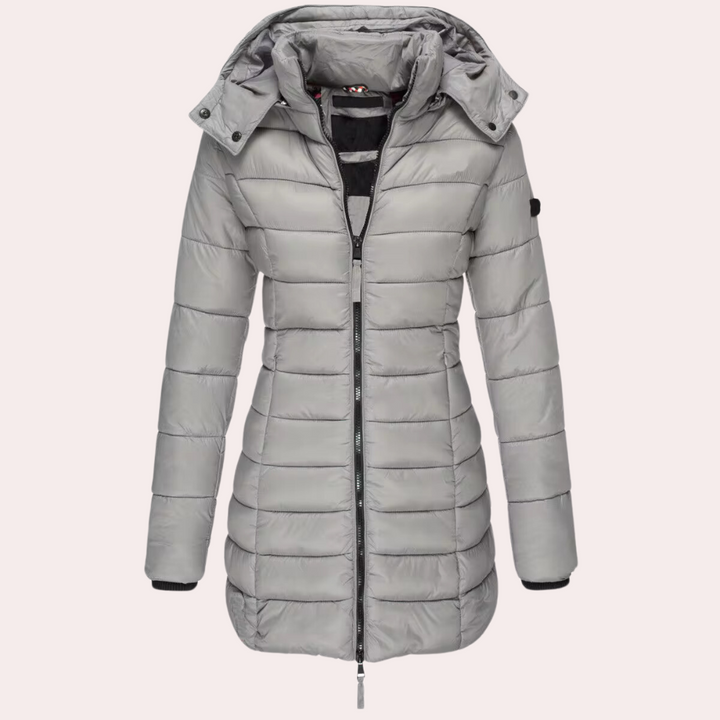 Elegante Winterdaunenjacke Damen Luxus Qualität