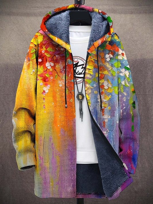 Farbenfrohe Strickjacke Modern Künstler Design - IdealeKleiden