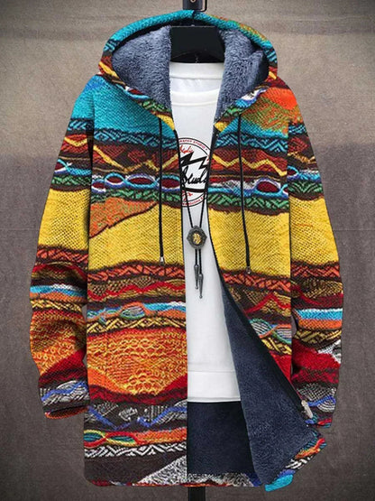 Farbenfrohe Strickjacke Modern Künstler Design