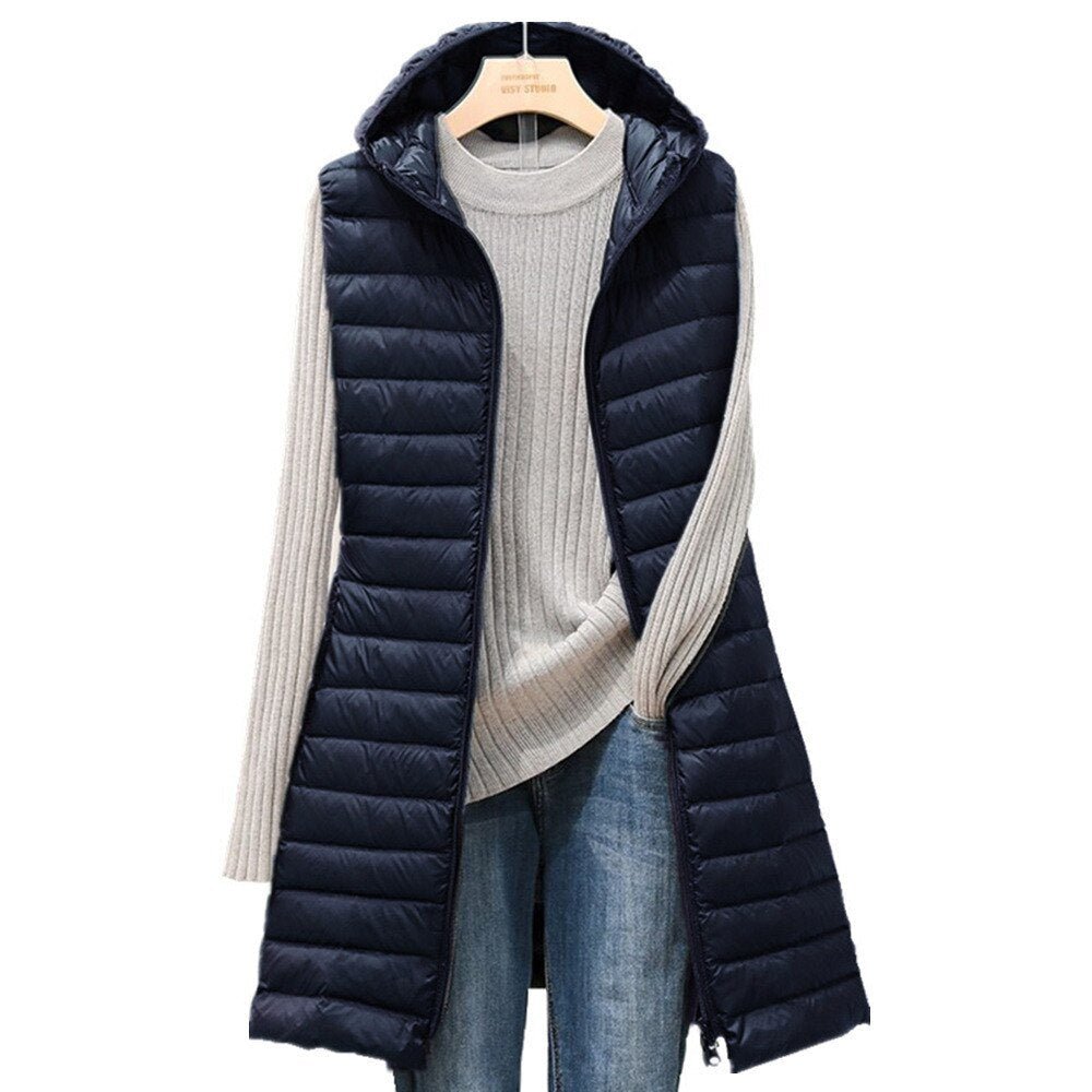 Stilvoller Wintermantel Damen | Gemütlicher Steppmantel mit Weicher Kapuze