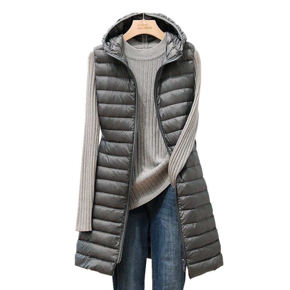Stilvoller Wintermantel Damen | Gemütlicher Steppmantel mit Weicher Kapuze