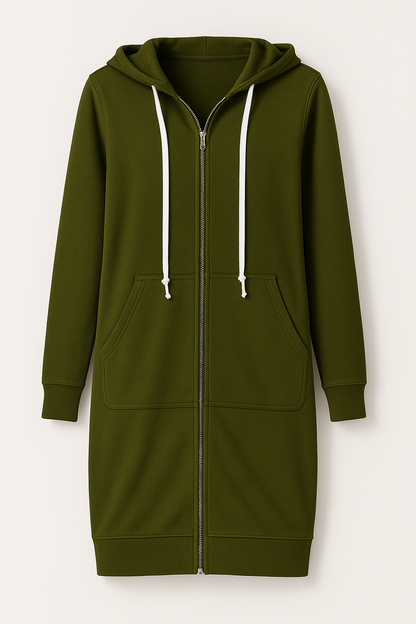 Bequeme Freizeit Hoodie Zip-Up