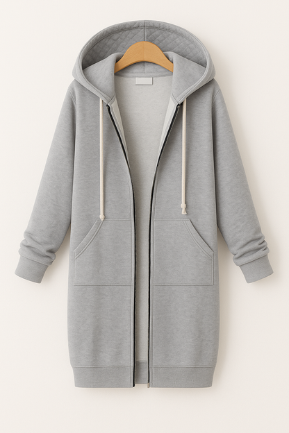 Bequeme Freizeit Hoodie Zip-Up