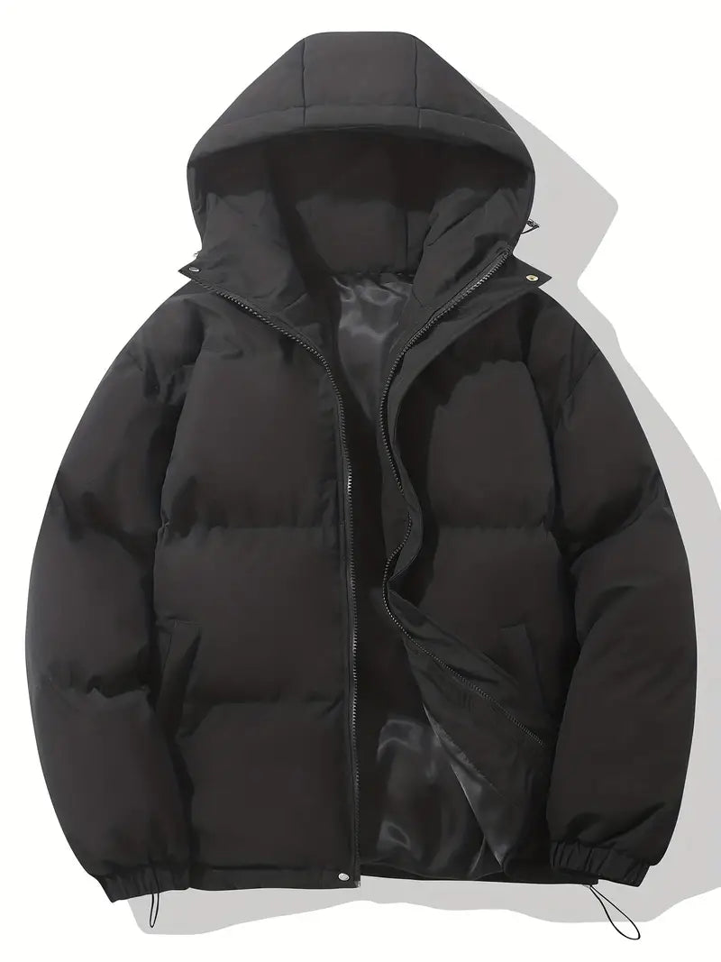 Klassische Winterjacke Warm Kapuze