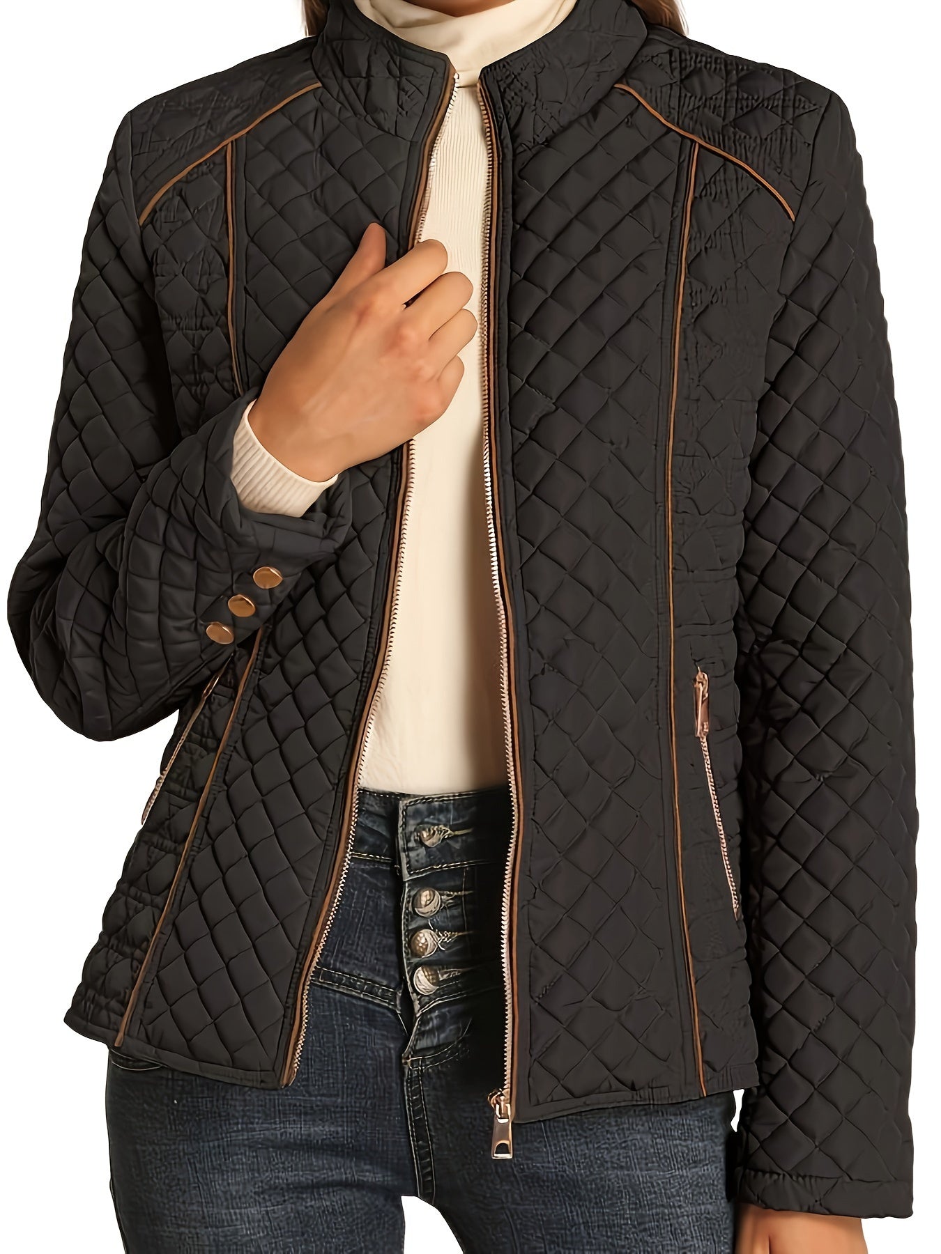 Damen WinterjackeWarm Isoliert Luxus Design - IdealeKleiden