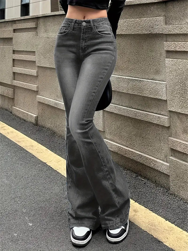 Stylische Damenjeans Vintage-Optik - IdealeKleiden