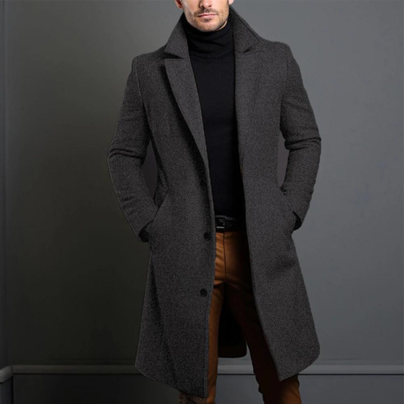 Stylischer Herren Wintermantel Lässig Modern