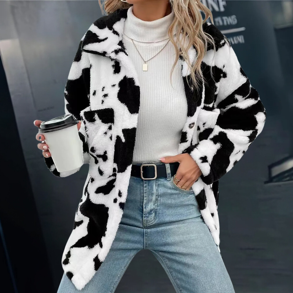 Warme Winterjacke Frauen Plüsch Mantel