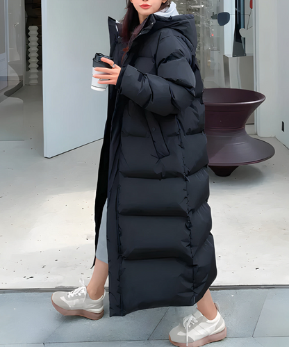 Große Damen Pufferjacke Warm Winter - IdealeKleiden