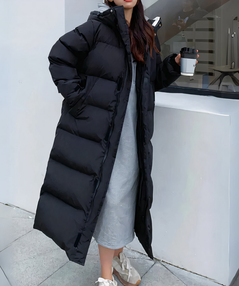 Wasserdichte Outdoor-Jacke Lang Celine - IdealeKleiden