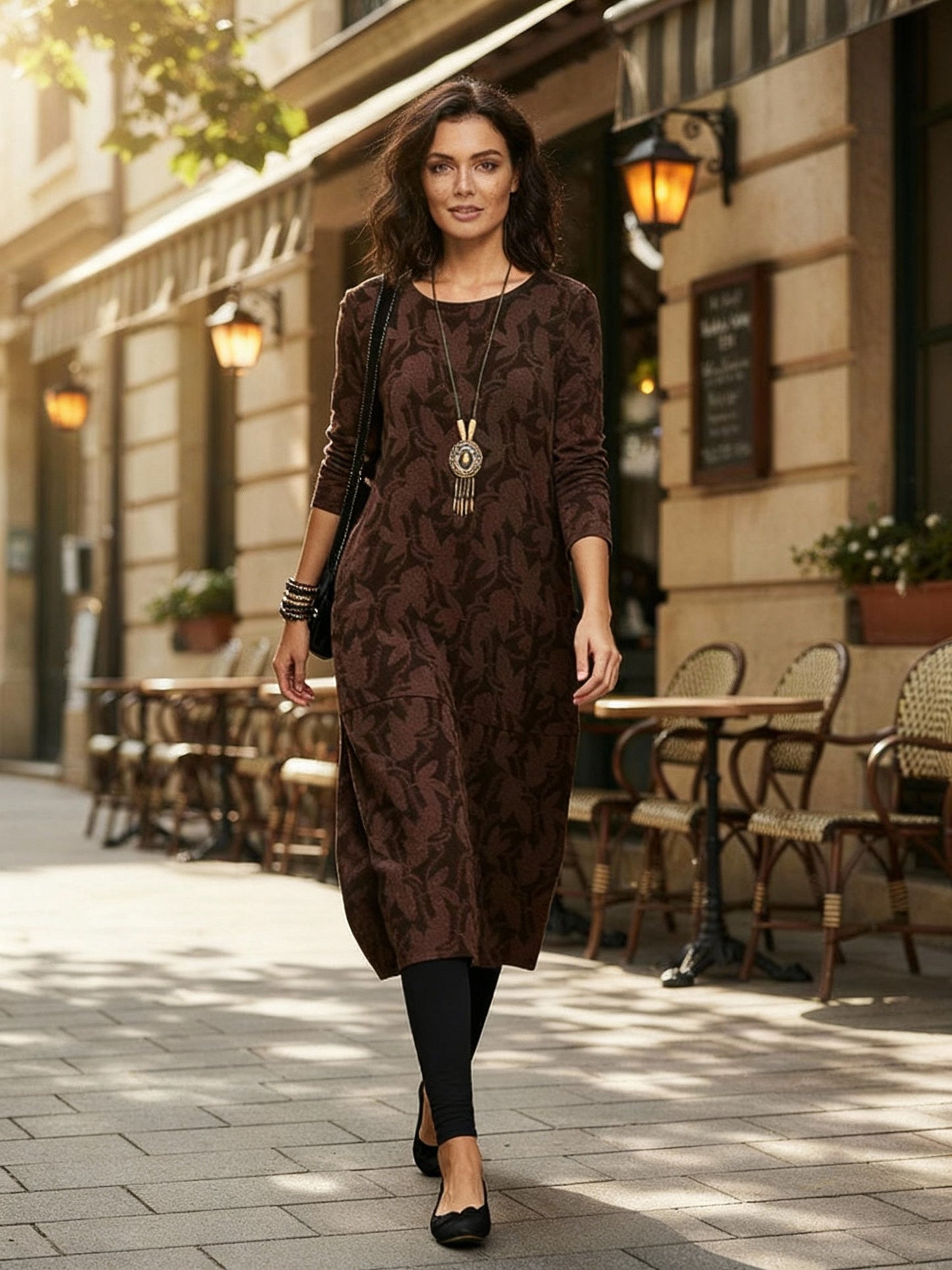 Stylisches Damen Winterkleid Lang