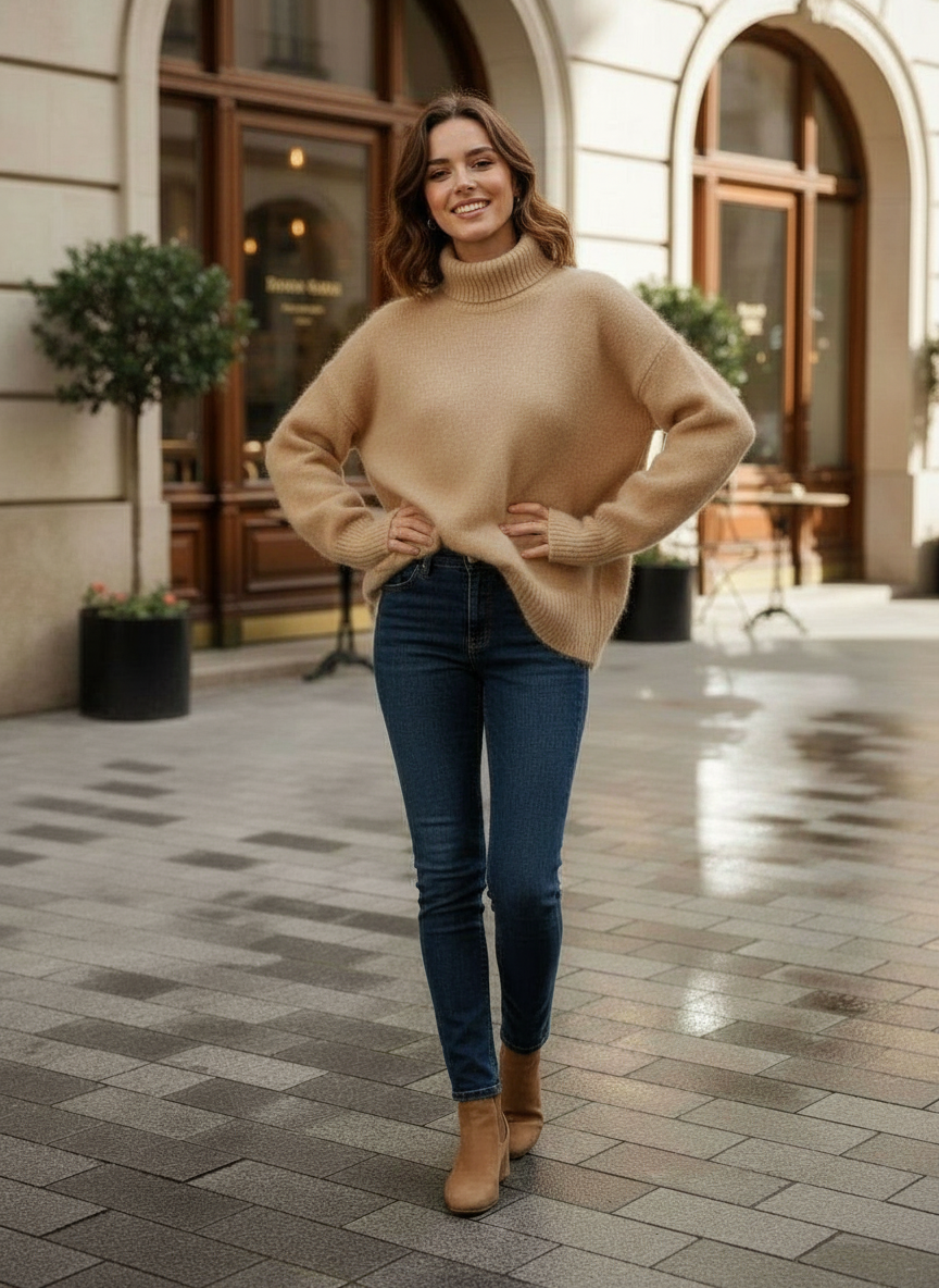 Luxus Damen Pullover Kaschmir Weich