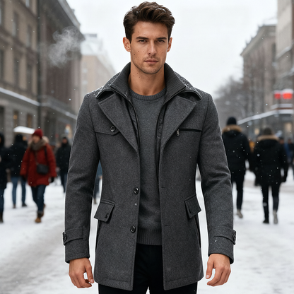 Wasserdichter Herren Wintermantel Elegant