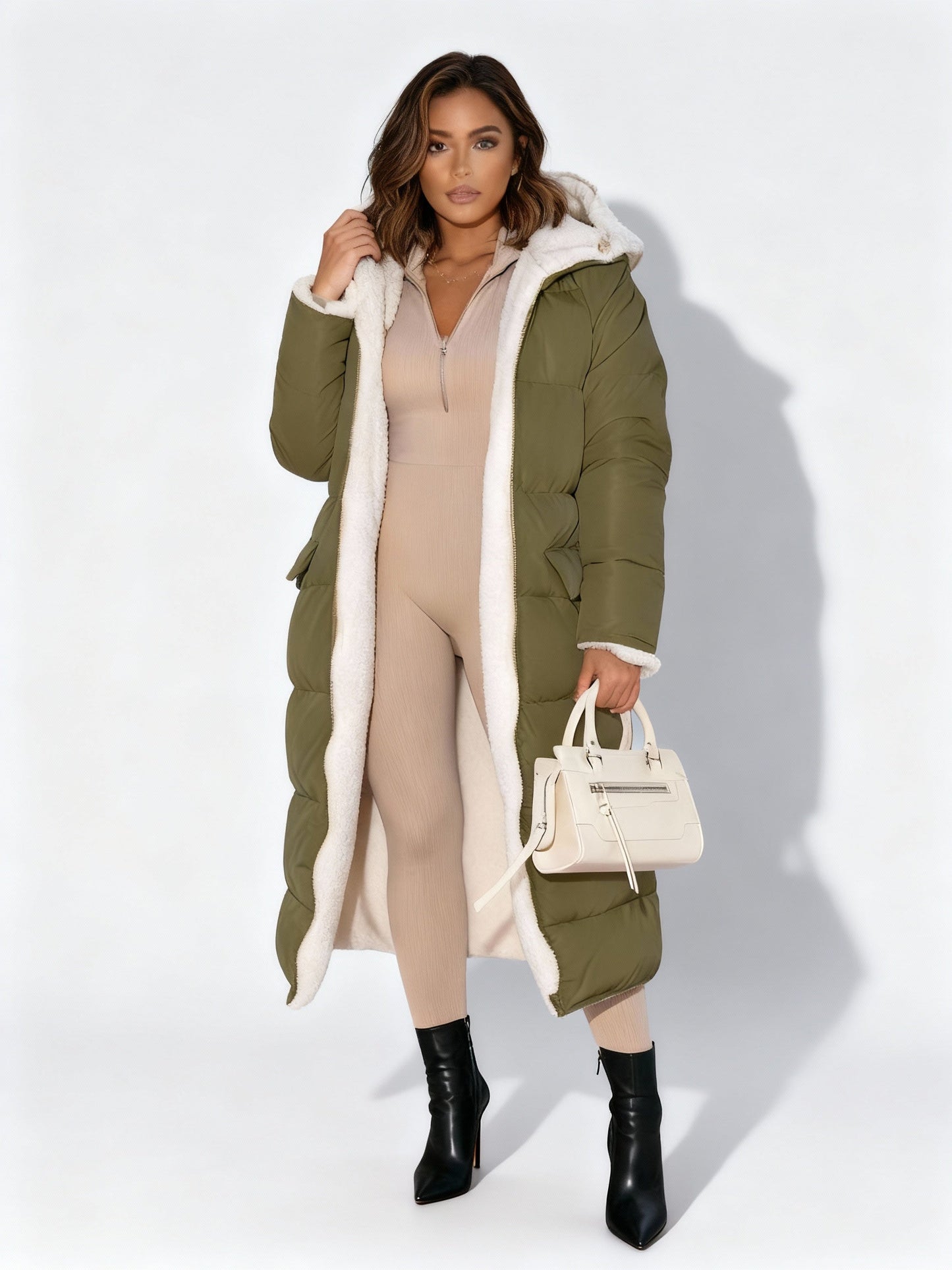 Damen Umkehrjacke Warm Winter - IdealeKleiden
