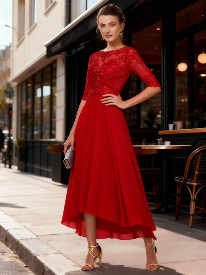 Luxus Abendkleid Satin Elegant