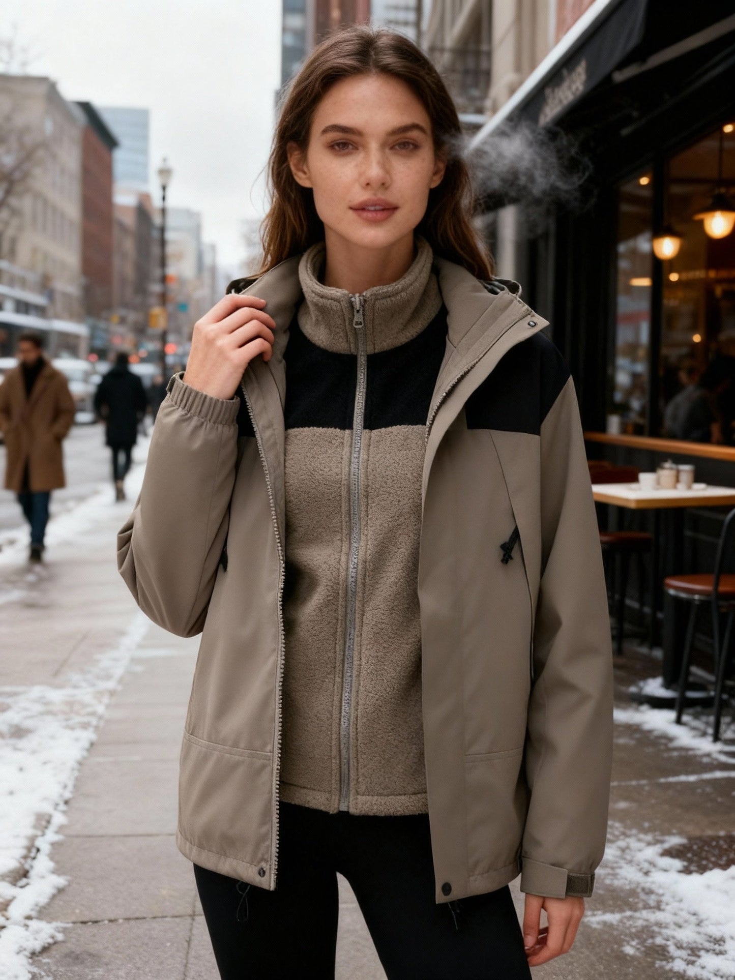 Warme Damen Winterjacke Thermo Isolierung